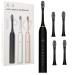 MQX-3 Sonic Electric Toothbrush with 4 Replacement Brush Heads 6 Modes Soft Clean for Adults & Kids USB Rechargeable Powerful One Charging for 60 Days 42000 VPM Motor Black