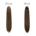 Fine Horseplay Extensions | 50cm Synthetic Drawstring Ponytail in Moss Brown Long Straight Braid for Women - Buy Online on GoSupps.com