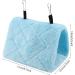Plush Bird Hammock Warm Bird Nest Hanging Pet Bird Cage Cave Swing Parrot Tents Bed for Parakeet Cockatiel Lovebird Budgie Canary Cockatoo (S-Blue) S Blue - Buy Online on GoSupps.com