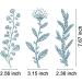 Alinacutle Reusable Self-Adhesive Silk Screen Stencil - Floral and Sentiments for Wood/Fabric/Paper Printing - Home Decor - 8.5x11 (3pc Bushes) - Buy Online on GoSupps.com