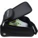 Crestgolf Deluxe PU Golf Shoe Bag - Waterproof Zippered Carrier with Ventilation, Outside Pocket for Socks, Tees, etc - Buy Online on GoSupps.com