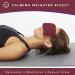 Lotus Weighted Eye Pillow | Hot/Cold Therapy | Headache Relief | Sleep & Meditation Mask | Relaxing Gift for Men, Women, Employees - Red - Buy Online on GoSupps.com