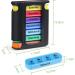 7-Day Pill Organizer Box with 4 Compartments - Weekly Medication Holder for Tablets & Supplements - Black - Buy Online on GoSupps.com