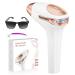 LUBEX 21J Laser Hair Removal Device 3-in-1 Functions HR/SC/RA IPL Hair Removal Device 9 Energy Levels 999 900 Flashes Perfect Laser Hair Removal System for Women/Men Legs Bikini Face Gold