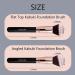 GFOUNS Foundation Brush - Angled & Flat Top Kabuki Brush for Liquid, Cream, and Powder Makeup - Professional Synthetic Brush for Flawless Face Blending (2 Pack) - Buy Online on GoSupps.com