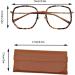 Eterspr Blue Light Filter Glasses for Women - Leopard Pattern & Coffee Color Glass Box - Blue Light Blocking Eyewear - Buy Online on GoSupps.com