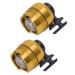 Yosoo shoes light hands free flashlight 2 pieces clogs shoes headlights solid aluminum alloy crocs shoes headlights clip on clog headlight light flashlights for (gold)