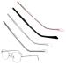 Subsofan 4 pairs of glasses frame transparent black rose gold gray universal glasses bracket of universal glasses replacement bars Brille parts Tr90 men and women simple bowl