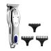 Hair Clippers for Men All Metal Hair Clipper Electric Professional Men's Hair Cutter Grooming Kit Hairdresser Trimmer Cortapelo for aTravel (Color : Silver)