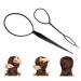 2x Demarkt Disk Hair Hairstyle Help Hair Hair Tail Twister Ball Head Black