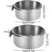 Zliger Stainless Steel Bird Bowl Set - 4 Feeding Cups for Parrots & Birds | Durable Food & Water Bowls - Buy Online on GoSupps.com