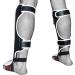 Meister Edge Leather Instep Shin Guards with Gel Padding - White S/M - Buy Online on GoSupps.com
