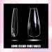 Sularpek Nail Tips - 500 Clear Fake Nails for Acrylic Art | 10 Sizes Transparent Toenails for Women DIY Nail Design - Buy Online on GoSupps.com