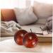 TOVINANNA Handmade 2-Piece Carving Ball Desktop Ornament | Acupuncture & Decompression Massage Toy | Chinese Wenwan Handheld Decor - Buy Online on GoSupps.com