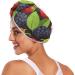 Red Purple Mulberries Hair Towel 2 Pack - Super Absorbent Quick Dry Hair Turbans for Women & Girls - Buy Online on GoSupps.com