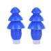 Reusable Ear Plugs can Work Closely with The Ear Canal for Reducing Noise When Swimming Showering Sleeping(Blue)
