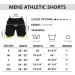 JWJ Men's 2 in 1 Running Shorts, Quick Dry Gym Athletic Workout Clothes, Large Black - Buy Online on GoSupps.com