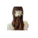 New Super Fairy Temperament Chiffon Flower Hairpin Pink Hair Accessories Ponytail Clip Headdress (Beige)