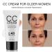 3PCS CC Cream for Older Women Skin Tone Adjusting Cc Cream Foundation Spf 43 Self Adjusting for Mature Skin Even Complexion Conceals Moisture & Anti Aging  - Buy Online on GoSupps.com