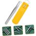 Buy Minkissy Nose Hair Trimmer Set for Men - Stainless Steel Round Nose Hair Clips Eyebrow & Nasal Cutter - 3pcs Yellow - Perfect Grooming Tools for Men - Buy Online on GoSupps.com