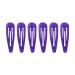 HD Novelty Hair Accessories Snap Hair Clips Bendies Sleepies 6Pcs 5CM Snap Hair Clips School Colours Hairclips Hair Accessories for Girls & Women (Purple)