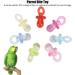 PSOP 50 Pieces Colorful Bird Parrot Nipple Chew Toys - Plastic Pacifier Pet Teeth Toys & DIY Accessories - Buy Online on GoSupps.com