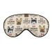 Sleep Mask for Women Men Compatible with I Love French Bulldog Blockout Light Eye Mask for Sleeping Blindfold Eye Cover with Adjustable Strap Soft Eye Shade for Nap Travel Night Shift 1 Count (Pack of 1) Pattern (262)