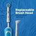 Oral-B Vitality Criss Cross Electric Toothbrush with Travel Case & Replaceable Head - White | Buy Internationally - Buy Online on GoSupps.com