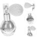 SEWACC Glass Spray Bottle 1pc spray glitter makeup highlighter spray bottle for hair Girl Makeup Sprayer make up Makeup Tools Highlighters White 7x5.5cm - Buy Online on GoSupps.com