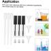 Didiseaon 8 Sets Mascara Tube Travel Perfume Eyelash Combs Tube Bottle Empty Clear Eyeliner Plastic Household - Buy Online on GoSupps.com