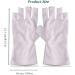 Tongyend UV Gloves for Gel Nails - Professional Fingerless Gloves for UV Nail Lamp Manicure Dryer and Outdoor Use (White) - Buy Online on GoSupps.com