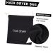 Baluue 16 Pcs Hair Dryer Storage Bag Curly Closure Wig Human Hair Hairdryer Storage Organizer Black Fabric - Buy Online on GoSupps.com