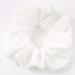 Claire's Velvet Hair Scrunchie for Girls  Soft No Damage Elastic Tie for All Hair Types  White  Hair Accessories  1 Pc Snow White