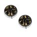 (Musical Instruments) Round Pill Box 3 Compartment Pill Box Mini Decorative Pocket Purse Portable Travel Medicine Tablet Vitamin Holder Organizer Pill Case