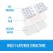 Bordered Waterproof Transparent Dressing Bandage - 39Ct Non-Woven Fabric Adhesive Pads for First Aid & Wound Care (2.7x2.3) - International Shipping Available - Buy Online on GoSupps.com