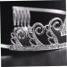 FOMIYES Satin Bonnet 1 Set Crown Hair Comb Woman Hair Piece Crystal Womens Belts - Buy Online on GoSupps.com
