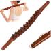 Holz therapy massage tools 31 pearl massage roller stick 23 '' Gua Sha wood massage scooter lymphatic drainage massage for body shape muscle pain relief lymphatic drainage massaget