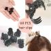 VEGCOO 60 Pcs Mini Hair Clips for Girls & Women - Black Plastic Hair Claws - Buy Online on GoSupps.com