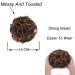 ELAINE Messy Tousled Wavy Curly Hair Buns Ponytail Extension - Dark Brown Tip Light Auburn - Buy Online on GoSupps.com