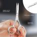 URAQT Nail Scissors Professional Stainless Steel Cuticle Scissors with Leather Pouch Sharp Manicure Scissors Pointed Beauty Scissors for Trimming Eyebrows Nose Hair Beard Finger & Toe Nail Care With Leather Case - Buy Online on GoSupps.com