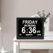 Digital Day Clock 8 Languages Large Display 110 240V Elderly Digital Clock 8.7 Inch Auto Dimming for Visually Impaired Elderly (US Plug) - Buy Online on GoSupps.com