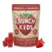 Krunchy Kids Organic Prebiotic & Postbiotic Gummy Vitamin for Kids and Adults Allulose Sugar Free Fermented Strawberry Support Gut Health Dye Free