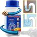 MarryLee 268g Drain Cleaner Agents Powerful Foaming Sterilizes and Deodorizes Clogged Pipes for Toilet Bowl Kitchen Bath Washroom (White) - Buy Online on GoSupps.com