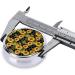 Sunflower & Honeycomb Portable Metal Pill Box | Round Mini 3-Compartment | Travel Essential for Small Pills | Hinged Fastening Design - Buy Online on GoSupps.com