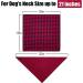Remifa Dog Bandana 6PCS - Birthday Gift Washable Plaid Printing Bib Double Reversible Scarf Adjustable Accessories for Dogs and Cats - Buy Online on GoSupps.com