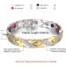 VOKMEMC Stainless Steel Magnetic Bracelet for Men & Women | Titanium Magnetic Bangle - Silver & Gold Jewelry - Buy Online on GoSupps.com