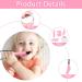 5-Pack Baby Bite Rings - Sensory Chewing Necklace Food-Grade Silicone Teething Toys for Babies (Pink) - Effective Relief for Teething Discomfort - Buy Online on GoSupps.com
