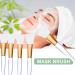 10-Piece Silicone Facial Mask Brushes - Soft Silicone Applicator for Face Mud, Clay Tools, Body Lotion, Butter - Translucent - Buy Online on GoSupps.com