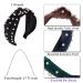 Pearl Twist Velvet Headband for Women Elegant Bling Hair Accessory in Black - Buy Online on GoSupps.com