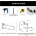handrail Grab Rails Foldable Grab Bars for Bathroom Toilet Grab Bar Bathroom Safety Handrail Folding Drop Down Wall Mounted Toilet Support - Buy Online on GoSupps.com